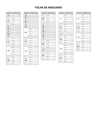 FOLHA DE RASCUNHO
 