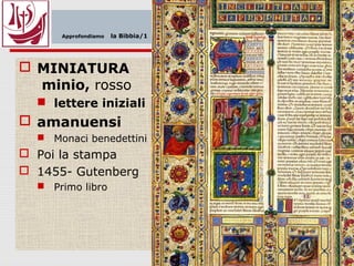Parola di Dio
 La parola di Dio è viva ed efficace
 Sia la luce. E la luce fu (Gen. 1,3)
 Dare senso alla vita con le parole
 “Io sono il Signore tuo Dio…”
 Nella Bibbia viene “trasmessa” la parola
 Tu andrai da tutti … e dirai (Ger, 1,7)
 
