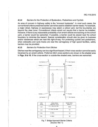 IRC:119-2015 GUIDELINES FOR TRAFFIC SAFETY BARRIERS