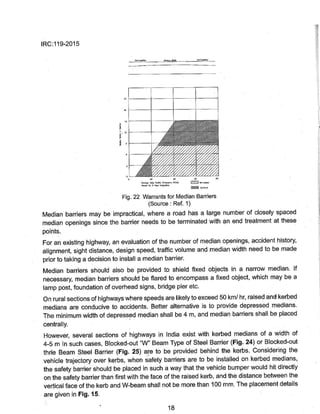 IRC:119-2015 GUIDELINES FOR TRAFFIC SAFETY BARRIERS