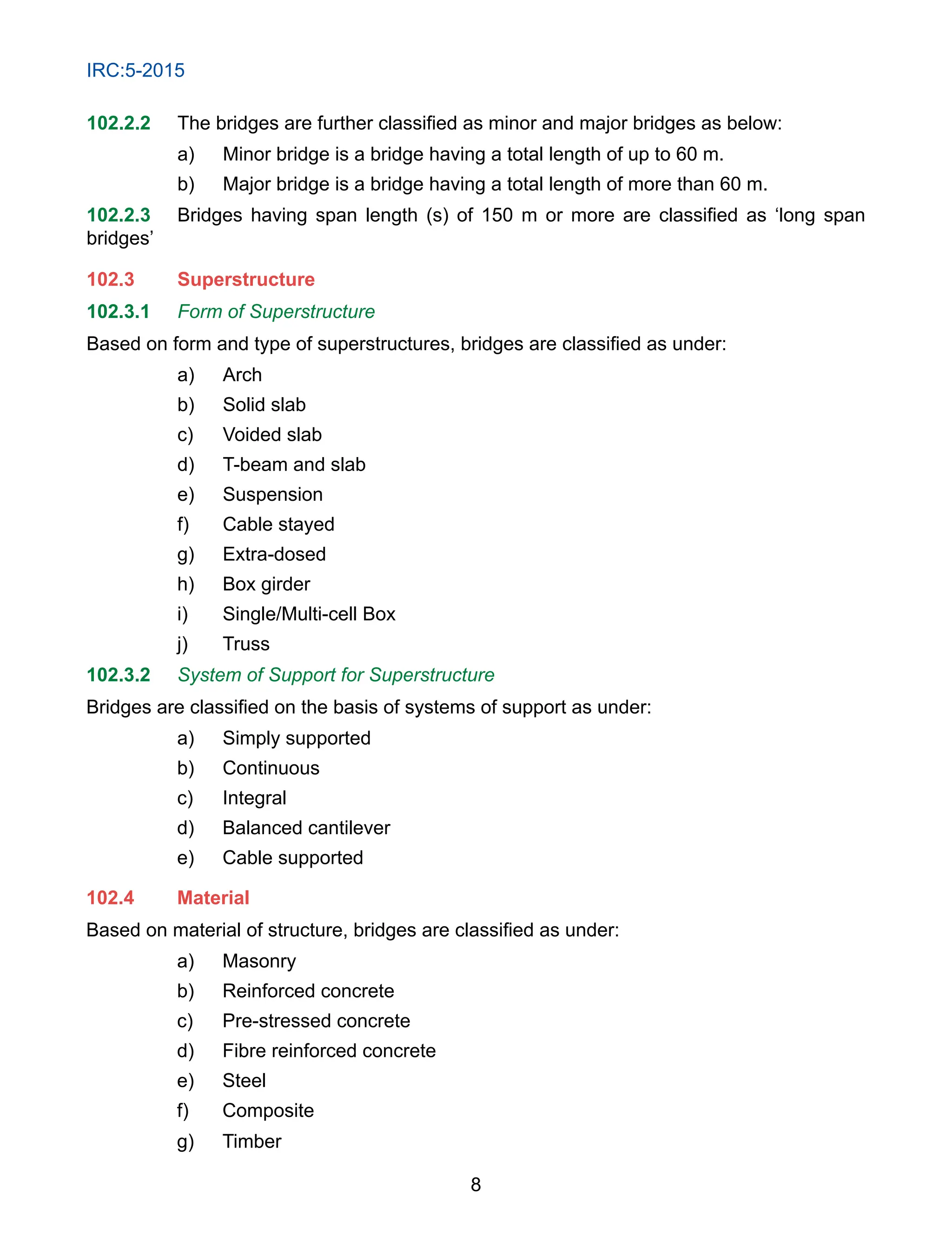 STANDARD SPECIFICATIONS AND CODE OF PRACTICE FOR ROAD BRIDGES | PDF