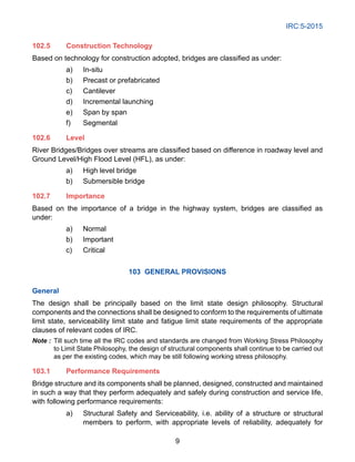 STANDARD SPECIFICATIONS AND CODE OF PRACTICE FOR ROAD BRIDGES | PDF