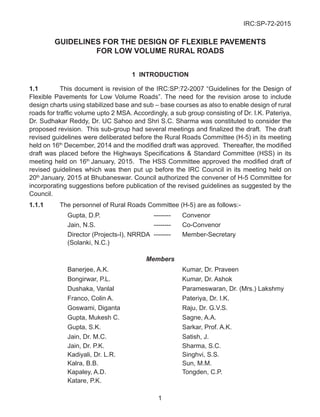 Guideline for the Design of Low Volume Rural Road Design | PDF