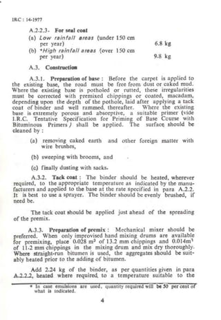 Irc 14 Irc 14 1977 bitumen and tar carpets | PDF