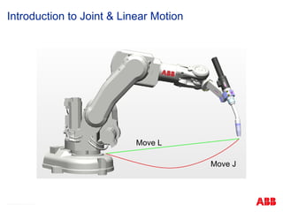 © ABB Robotic May 8, 2017
Introduction to Joint & Linear Motion
Move L
Move J
 