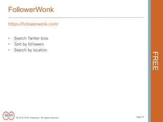 FollowerWonk

FREE

•
•
•

 