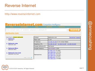 Reverse Internet

@anniecushing

 