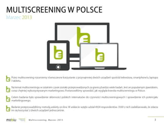 Multiscreening w Polsce - badanie IRCenter