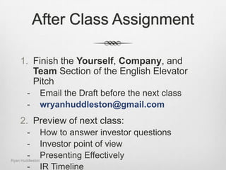 2010: 800% growth, $112 mil. Inv.Yourself Company Team Market Advantage Profits ConclusionDescription: We are a global online marketplace allowing anyone to rent out extra space.Ryan Huddleston