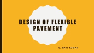 Irc method of design of flexible pavement 1
