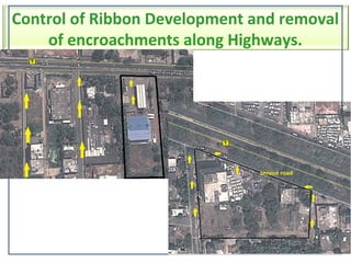 ribbon development along with highway | PPT