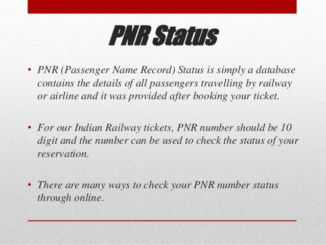 IRCTC PNR Status Enquiry: Your Source To Indian Railways IRCTC PNR Status Enquiry: Your Source To Indian Railways