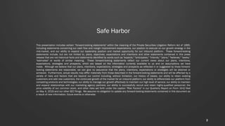 This presentation includes certain “forward-looking statements" within the meaning of the Private Securities Litigation Reform Act of 1995,
including statements concerning our cash flow and margin improvement expectations, our position to execute on our growth strategy in the
mid-market, and our ability to expand our leadership position and market opportunity for our inbound platform. These forward-looking
statements include, but are not limited to, plans, objectives, expectations and intentions and other statements contained in this press
release that are not historical facts and statements identified by words such as "expects," "anticipates," "intends," "plans," "believes," "seeks,"
"estimates" or words of similar meaning. These forward-looking statements reflect our current views about our plans, intentions,
expectations, strategies and prospects, which are based on the information currently available to us and on assumptions we have
made. Although we believe that our plans, intentions, expectations, strategies and prospects as reflected in or suggested by those forward-
looking statements are reasonable, we can give no assurance that the plans, intentions, expectations or strategies will be attained or
achieved. Furthermore, actual results may differ materially from those described in the forward-looking statements and will be affected by a
variety of risks and factors that are beyond our control including, without limitation, our history of losses, our ability to retain existing
customers and add new customers, the continued growth of the market for an inbound platform; our ability to differentiate our platform from
competing products and technologies; our ability to manage our growth effectively to maintain our high level of service; our ability to maintain
and expand relationships with our marketing agency partners; our ability to successfully recruit and retain highly-qualified personnel; the
price volatility of our common stock, and other risks set forth under the caption "Risk Factors" in our Quarterly Report on Form 10-Q filed
on May 4, 2016 and our other SEC filings. We assume no obligation to update any forward-looking statements contained in this document as
a result of new information, future events or otherwise.
Safe Harbor
2
 