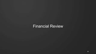 Financial Review
31
 