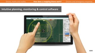 19/43
Intuitive planning, monitoring & control software
Drone, myths and reality How does a mapping drone work? Drones and...
