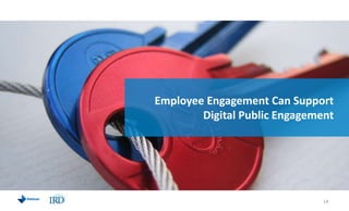 Employee Engagement Can Support Digital Public Engagement,[object Object],14,[object Object]