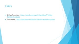 Twitter Sentiment Analysis | PPTX