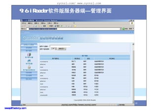 zycnzj.com/ www.zycnzj.com


             9.6.iReaderˡ




                 iReader                                         22
                             zycnzj.com/http://www.zycnzj.com/
www.pdffactory.com
 