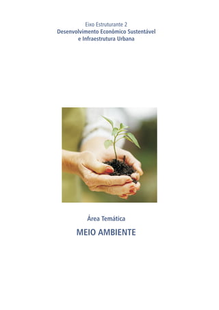 Área Temática
MEIO AMBIENTE
Eixo Estruturante 2
Desenvolvimento Econômico Sustentável
e Infraestrutura Urbana
PLANO DESENVOLVE IRECÊ
 