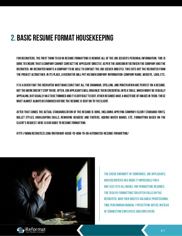 Standard font style for resume
