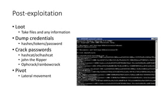 Incident response, Hacker Techniques and Countermeasures | PPT