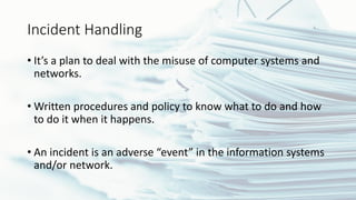 Incident response, Hacker Techniques and Countermeasures | PDF