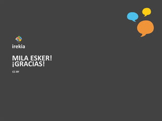 MILA  ESKER!
¡GRACIAS!
CC-­‐BY
 