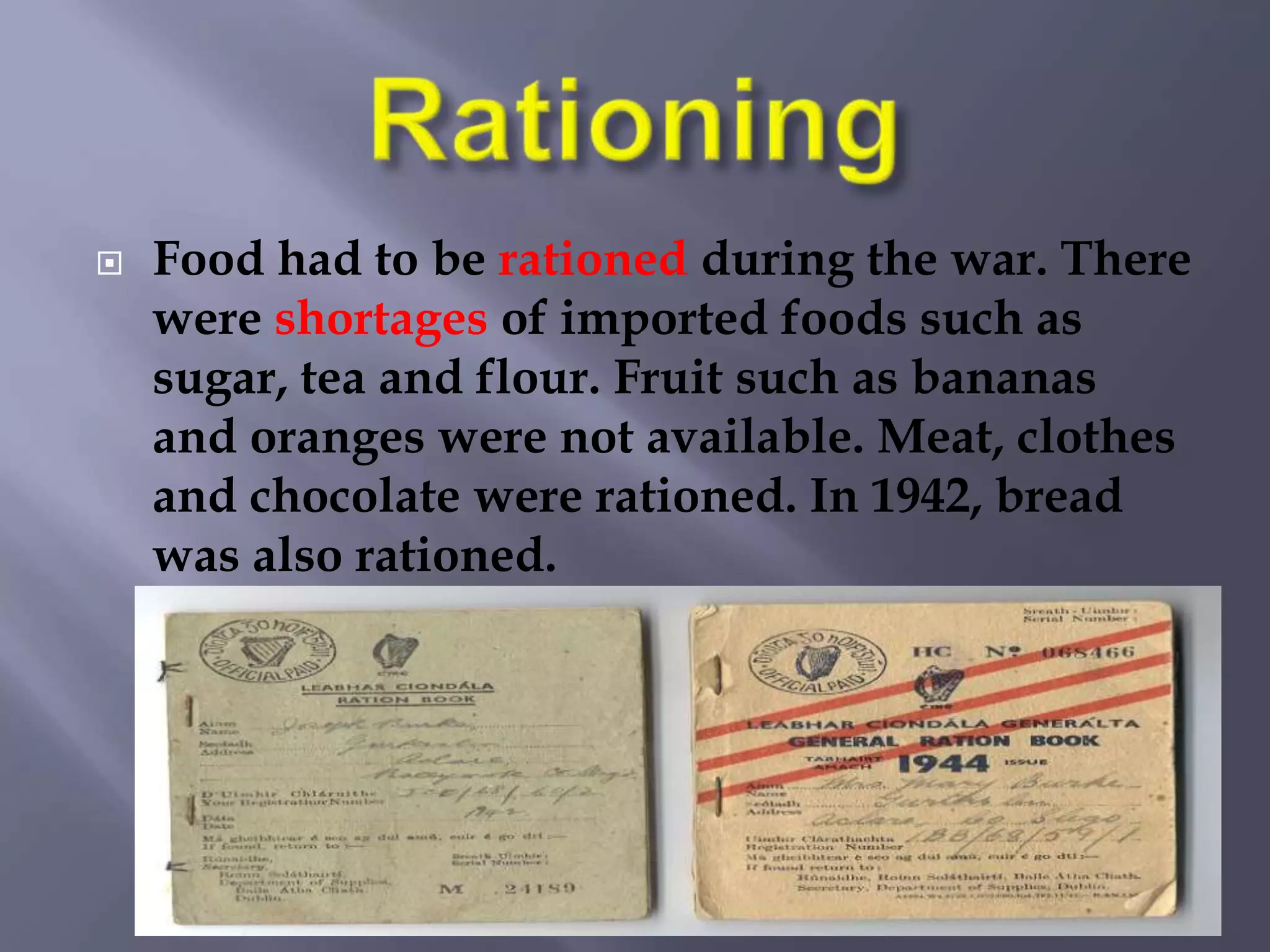 Ireland during wwii ppt | PPTX