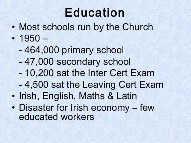 Ireland in the 1950s revision