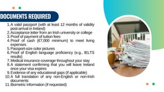 Ireland Student Visa Requirements for Indian Students.pdf