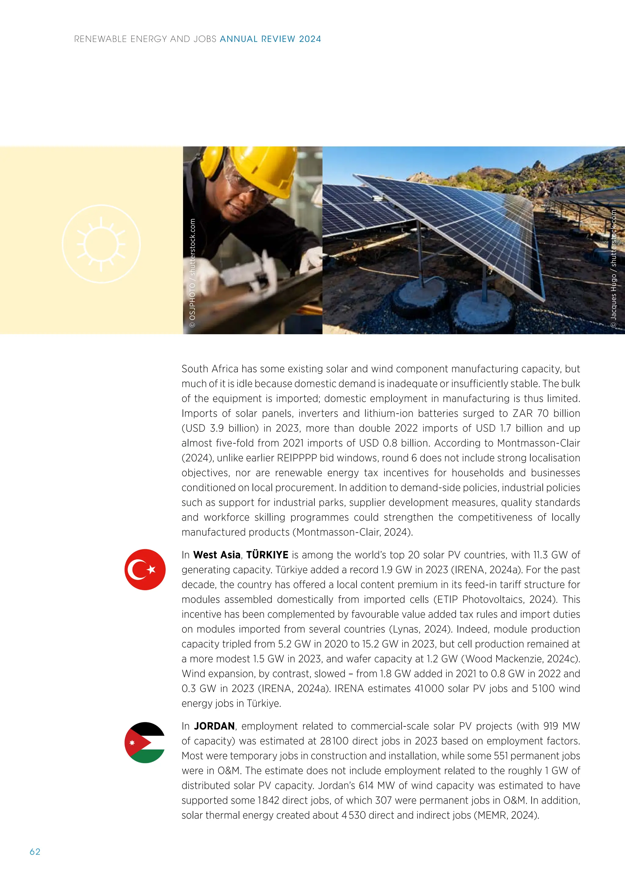 Irena Renewable Energy And Jobs Report 2024 Pdf