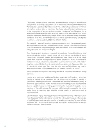 IRENA Renewable Energy and Jobs Report 2024 | PDF