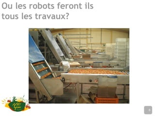 Ou les robots feront ils
tous les travaux?
Nom de l’établissement6
 