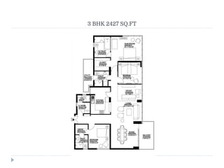3 BHK 2427 SQ.FT
 