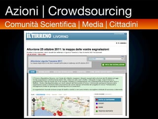 Azioni | Crowdsourcing
Comunità Scientiﬁca | Media | Cittadini
 