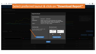Select preferred layout & click on “Download Report”
 