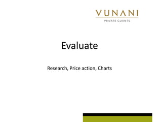 Evaluate
Research, Price action, Charts
 