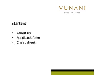Starters

? About us
? Feedback form
? Cheat sheet
 
