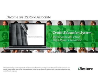 iRestore Business Opportunity Presentation