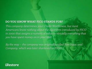 iRestore Business Opportunity Presentation