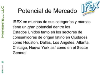 Irex propuesta de desarrollo de negocios 2013