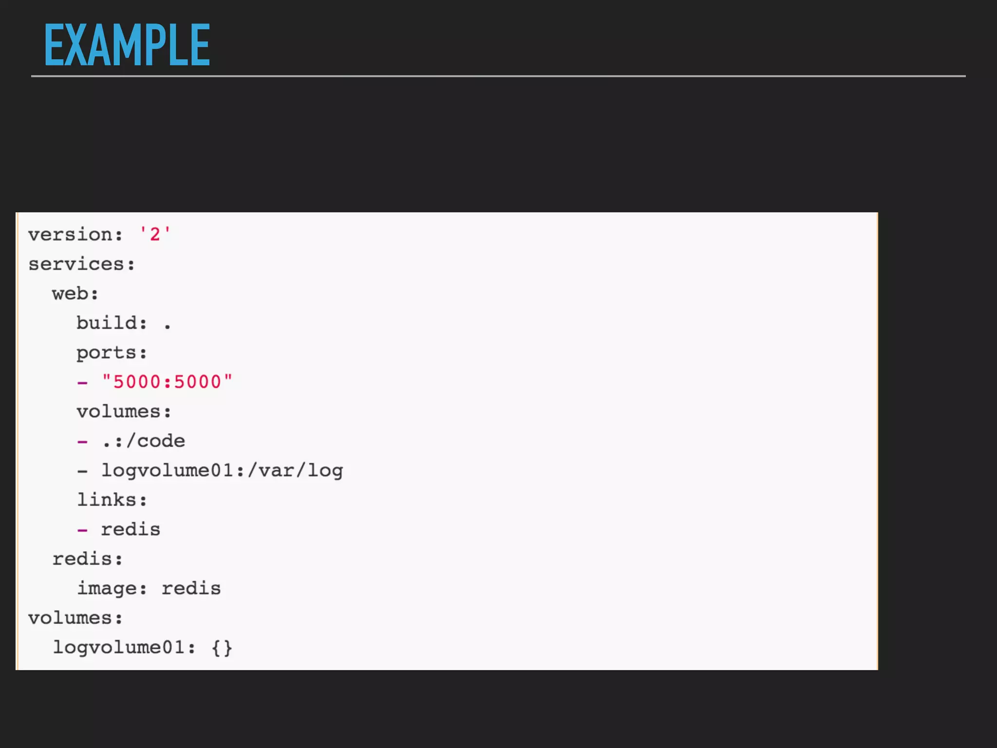 EXAMPLE
 