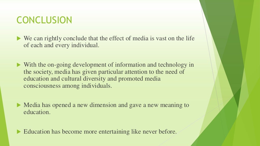 essay on role of media in education