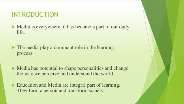 role of media in education