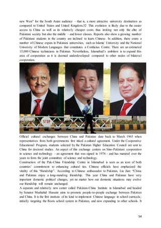Pakistan China Relations / Friendship (Detailed Report/ Document)