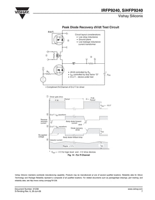 5 Pezzi Transistor Potenza MOSFET IRFP9240PBF TO-247 Reland Sun 5 Pezzi - Transistor P-CH 200V 12A Per Elettronica IRFP9240 TO-247 - Foto 8