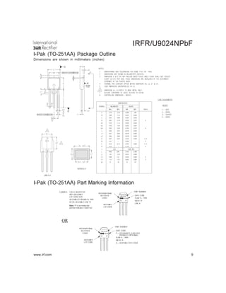 To 252aa Pcb To 251Aa Datasheet : TO-251AA-3 N-Channel MOSFET Datasheets – GWRNJD