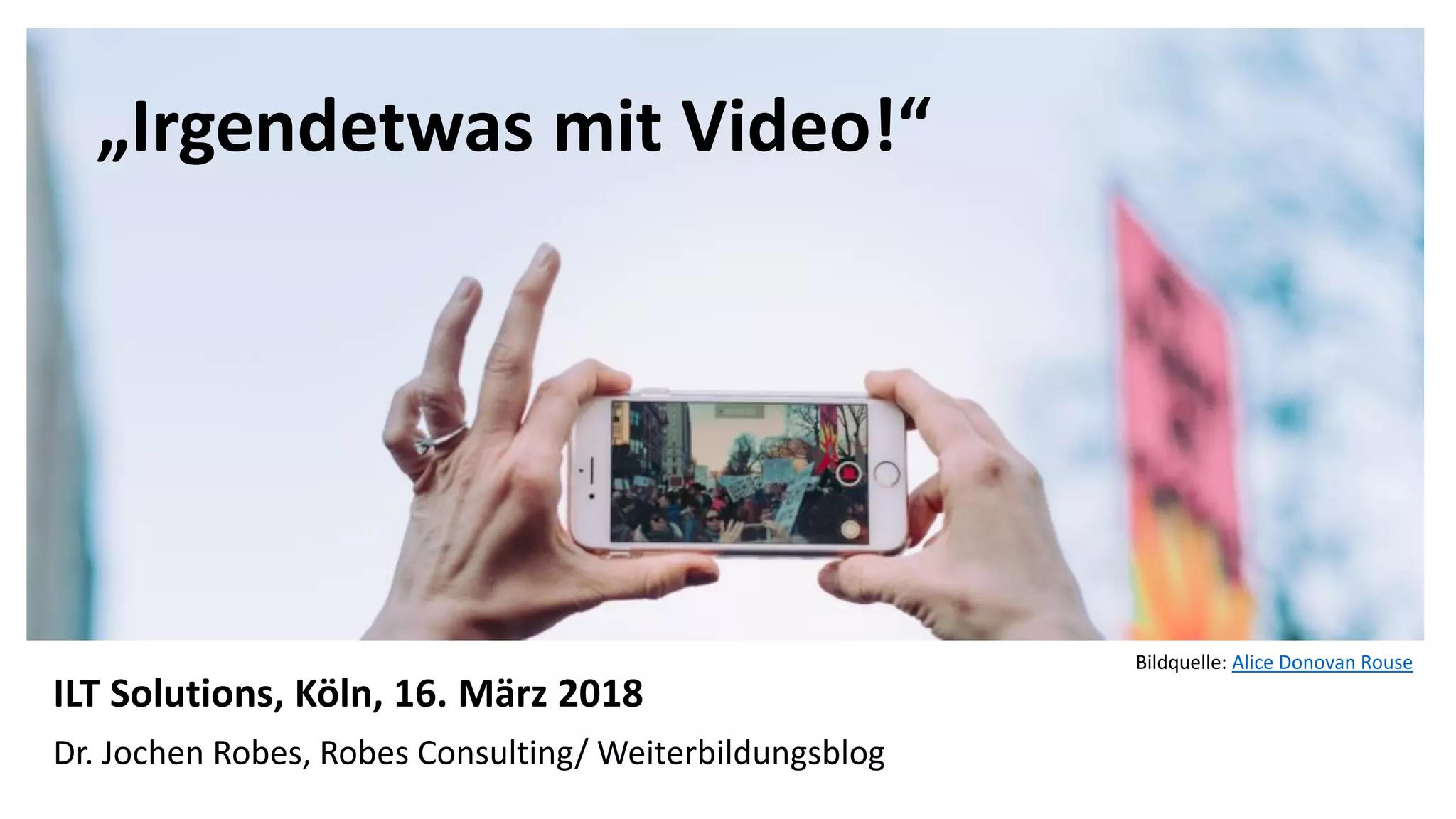 Irgendetwas mit Video! PPT