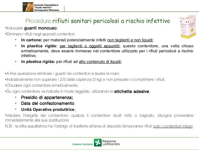 I Rifiuti Sanitari Ed Il Loro Corretto Smaltimento