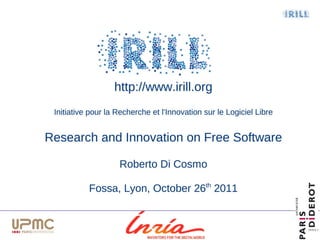 Irill  open source education - challenges - fossa2011